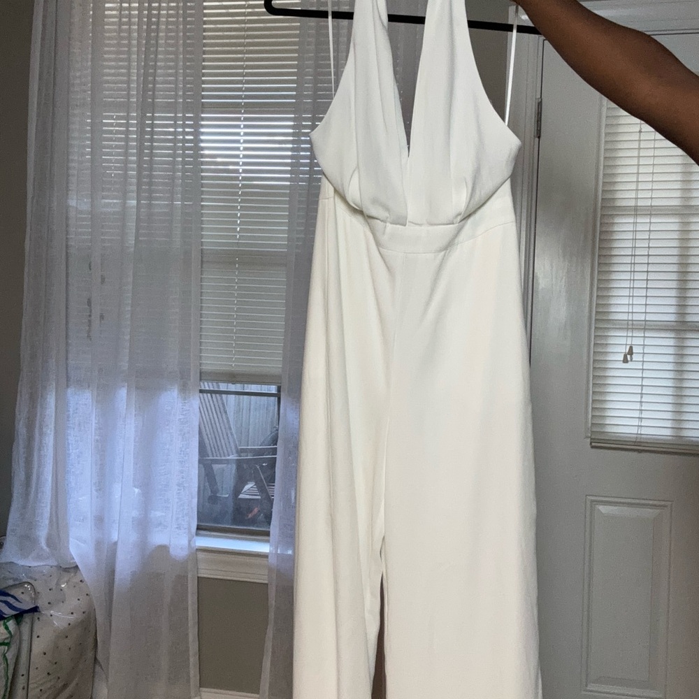 DO+BE white cowl neck jumpsuit MEDIUM